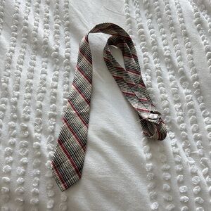 Vintage Pilgrim Plaid Tie in Red and Black